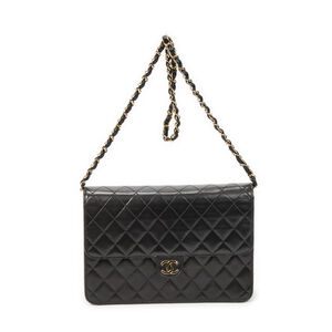 Chanel Vintage Push Lock Straight Flap